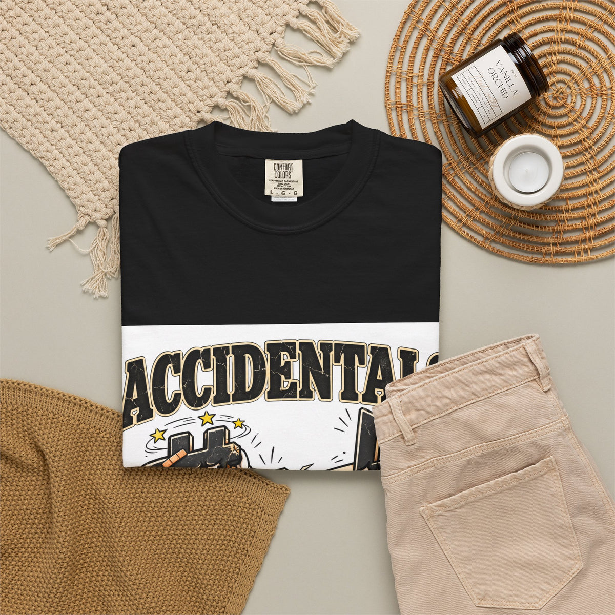 Accidentals Happen T-Shirt — Music Note Cartoon Graphic Tee