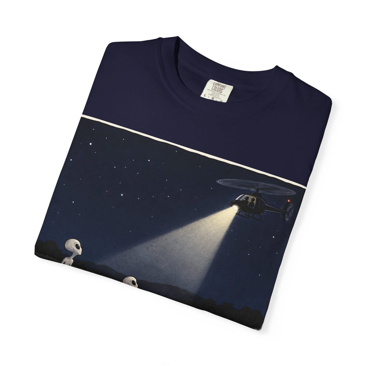 Caught Making Crop Circles – Funny Alien UFO Conspiracy T-Shirt
