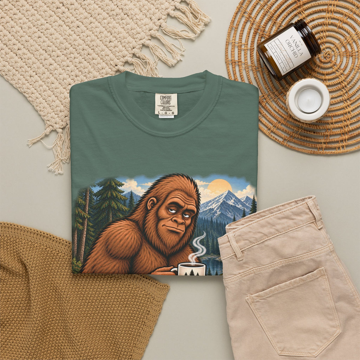 Without Coffee I'm a Little Hard to Find – Funny Bigfoot T-Shirt