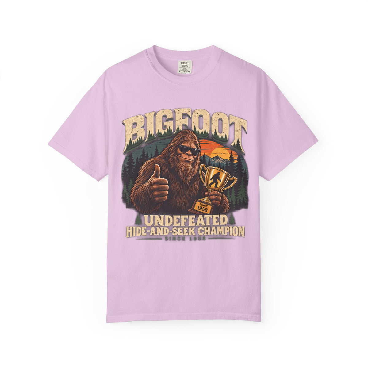 Bigfoot: Undefeated Hide-and-Seek Champion – Funny Sasquatch T-Shirt