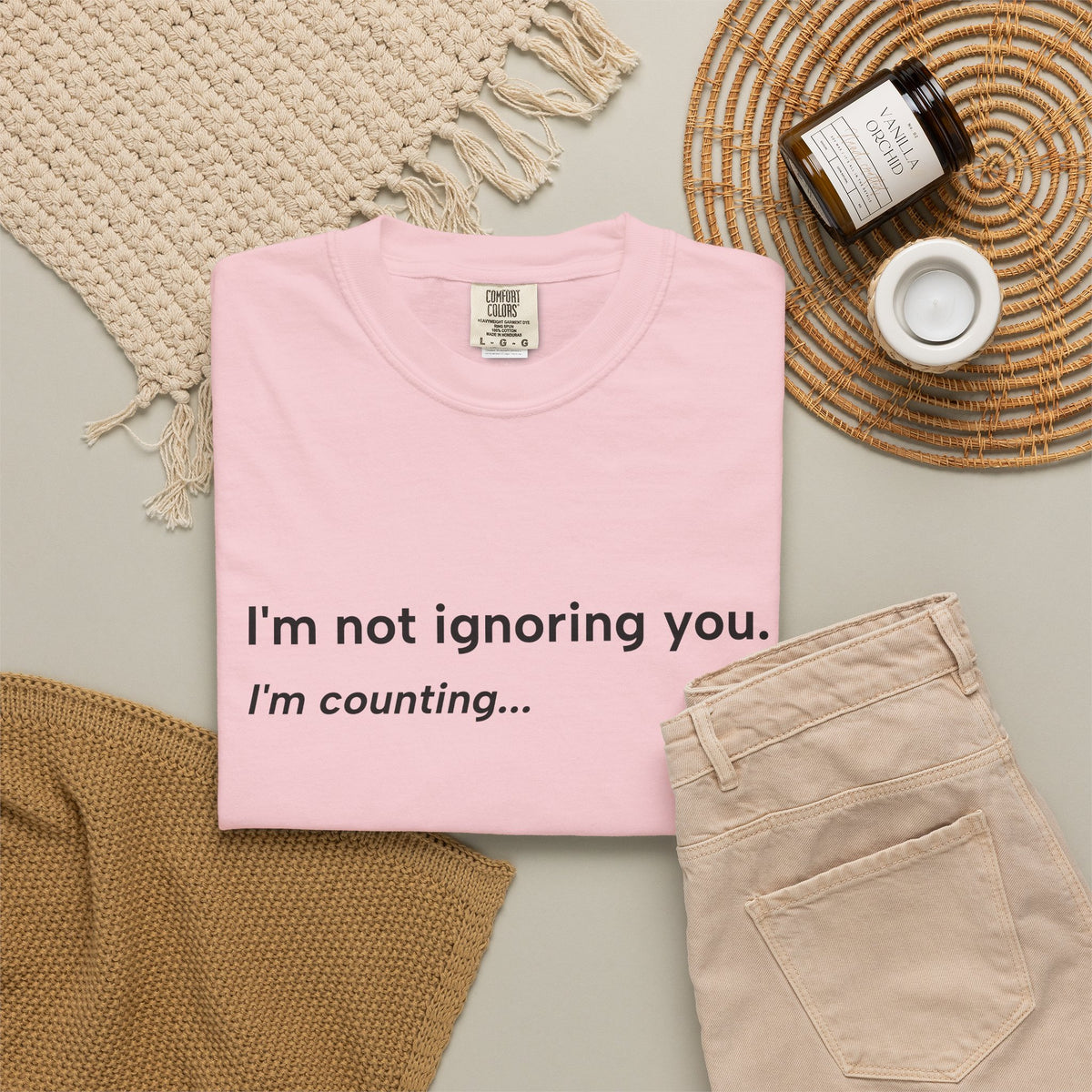 I'm Not Ignoring You, I'm Counting – Funny Musician T-Shirt