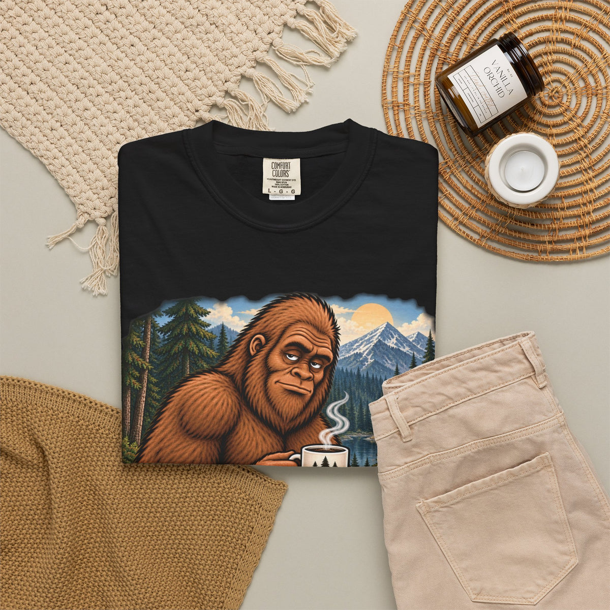 Without Coffee I'm a Little Hard to Find – Funny Bigfoot T-Shirt