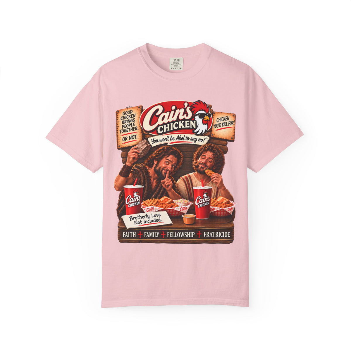 Cain's Chicken – You Won't Be Abel to Say No! Funny Biblical T-Shirt