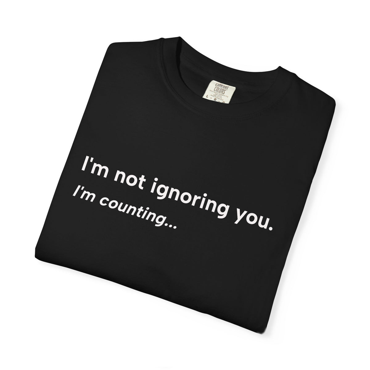 I'm Not Ignoring You, I'm Counting – Funny Musician T-Shirt
