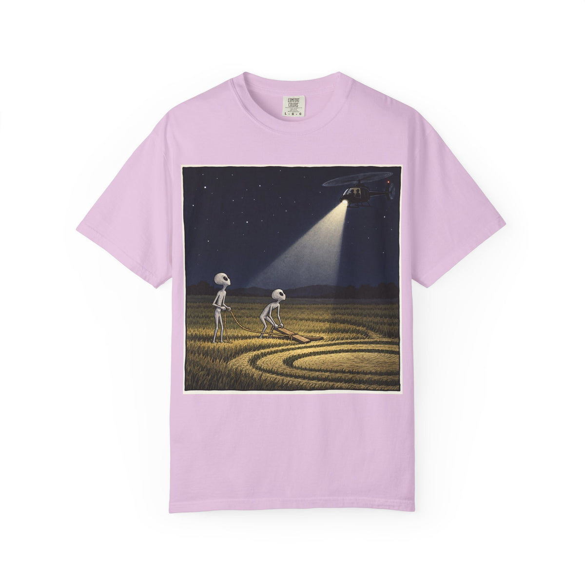 Caught Making Crop Circles – Funny Alien UFO Conspiracy T-Shirt