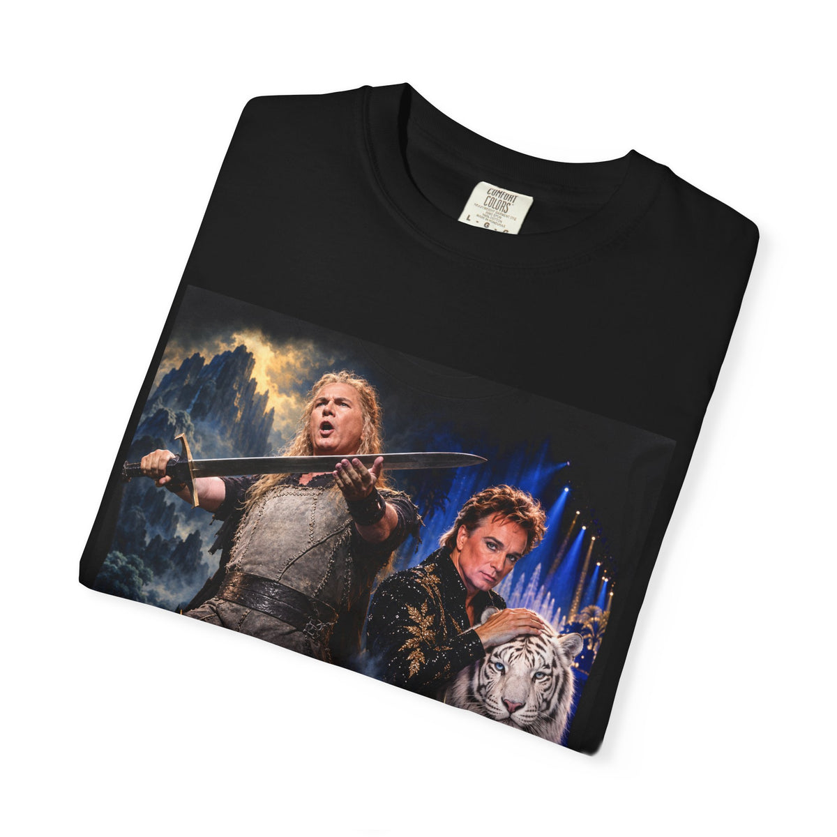 Siegfried & Roy – Funny Celebrity Mashup T-Shirt