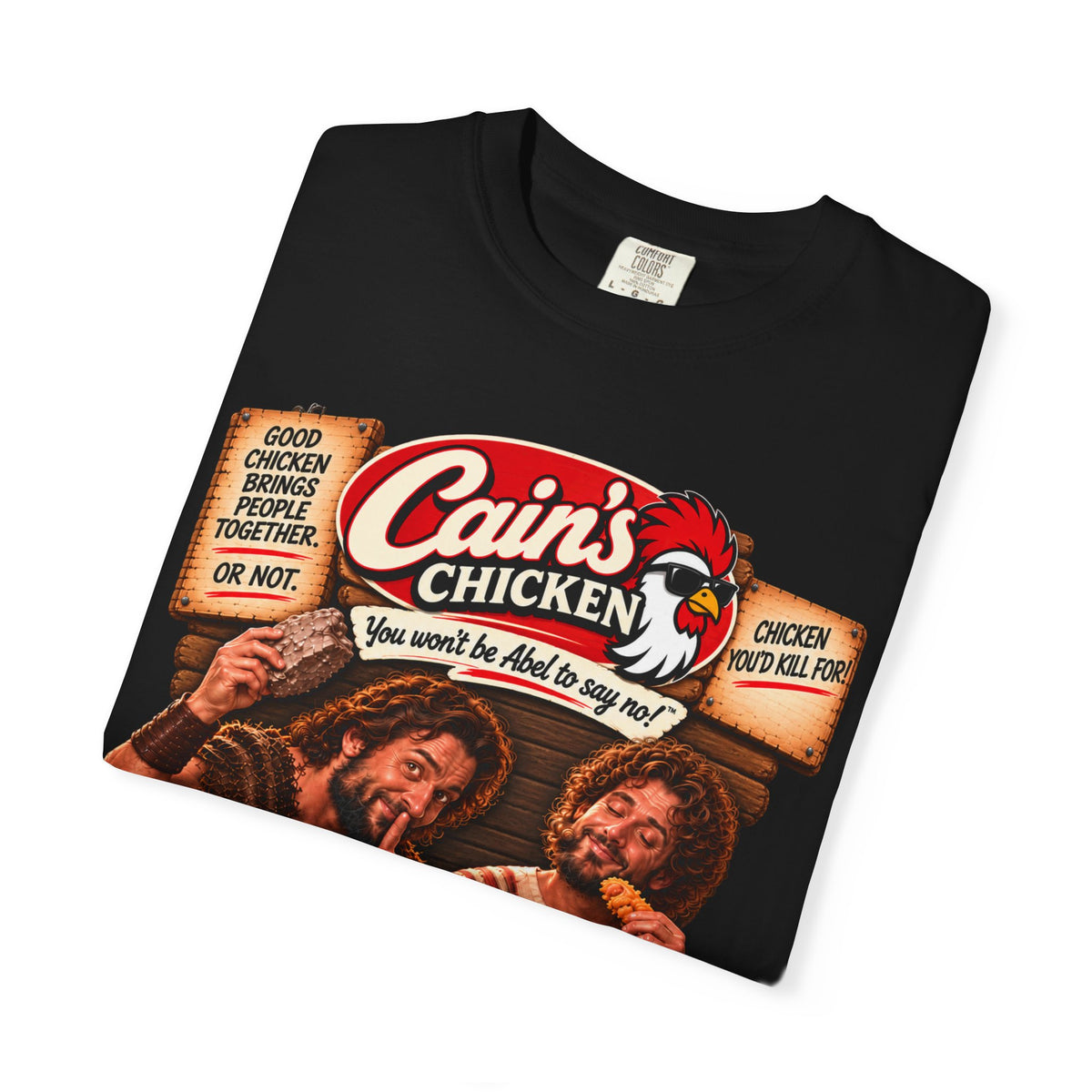 Cain's Chicken – You Won't Be Abel to Say No! Funny Biblical T-Shirt