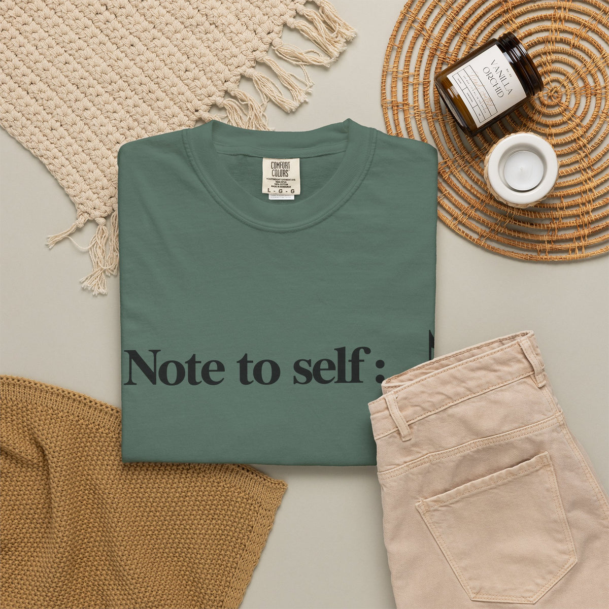 Note to Self T-Shirt — Minimalist Positive Reminder Tee