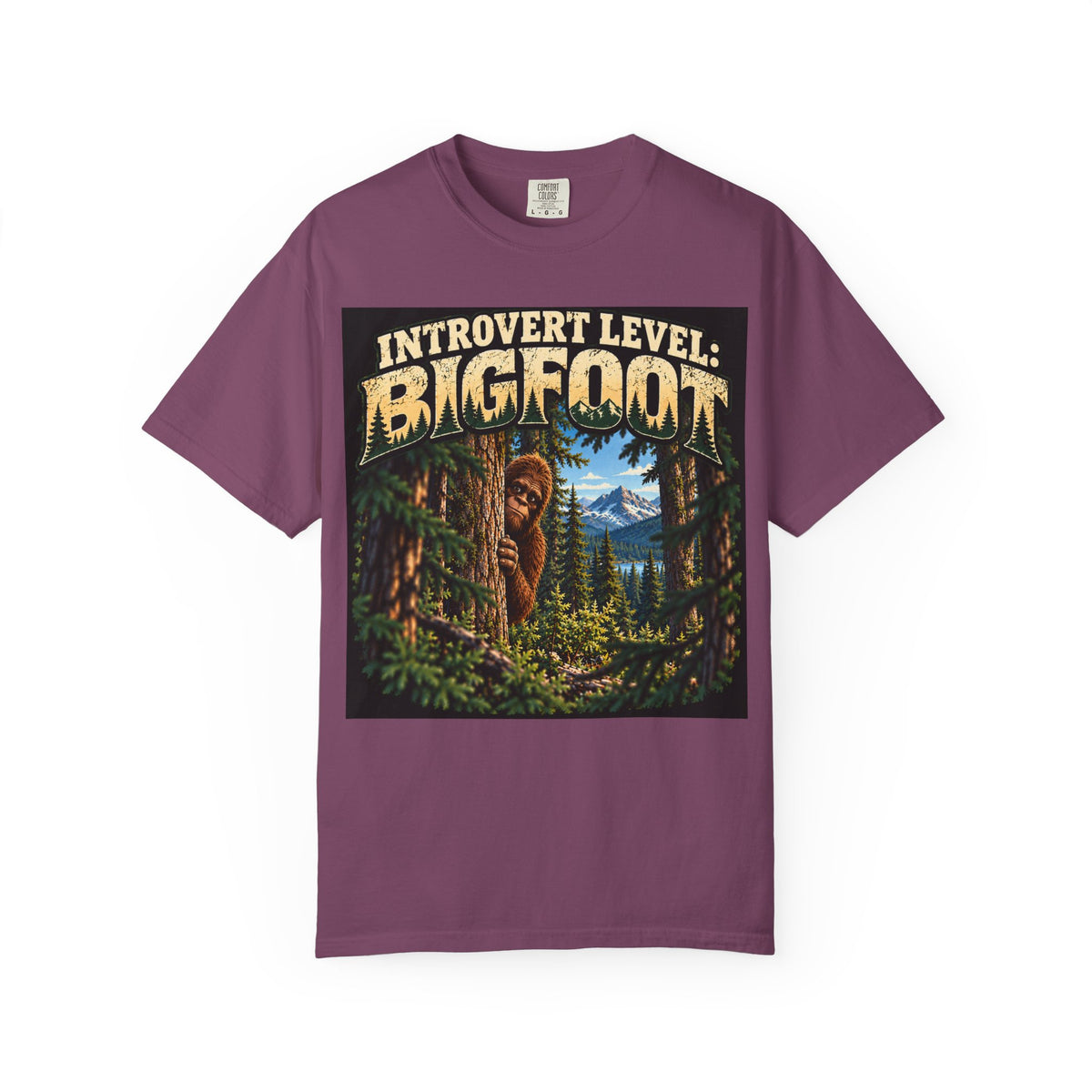 Introvert Level: Bigfoot – Funny Introvert Sasquatch T-Shirt