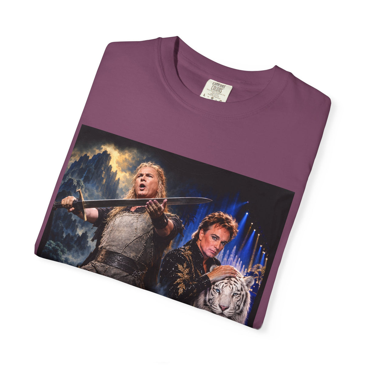 Siegfried & Roy – Funny Celebrity Mashup T-Shirt