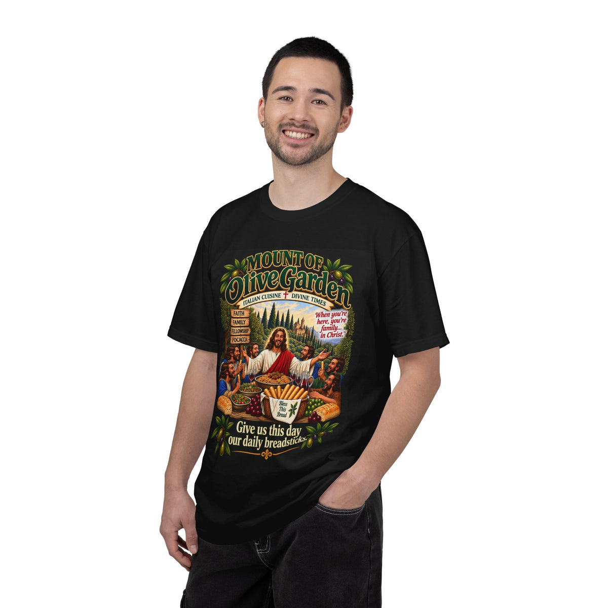 Mount of Olive Garden – Funny Italian Restaurant Parody T-Shirt