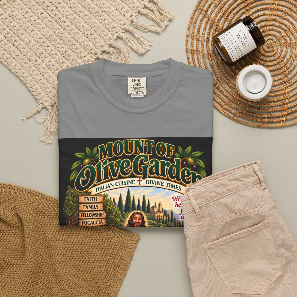 Mount of Olive Garden – Funny Italian Restaurant Parody T-Shirt