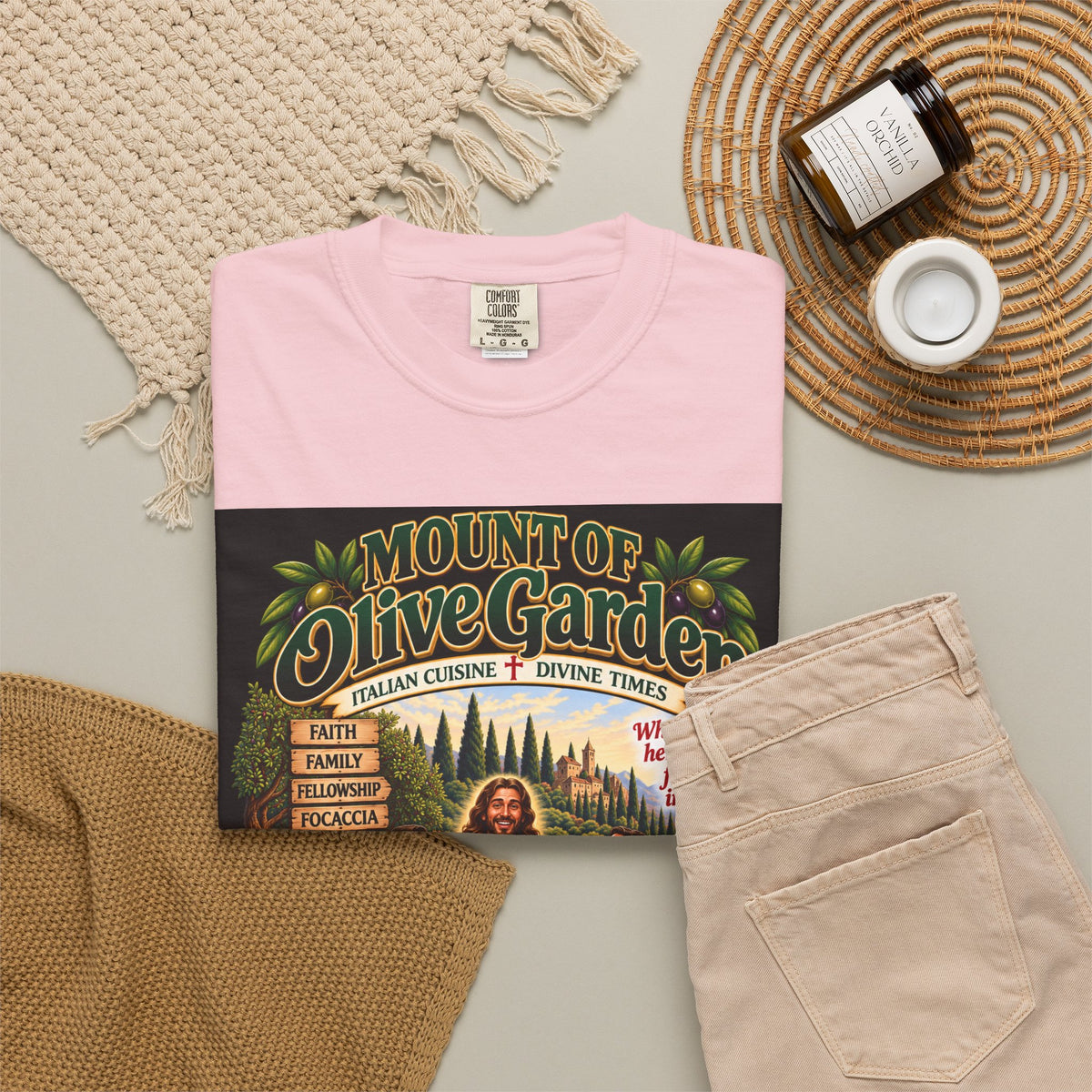 Mount of Olive Garden – Funny Italian Restaurant Parody T-Shirt