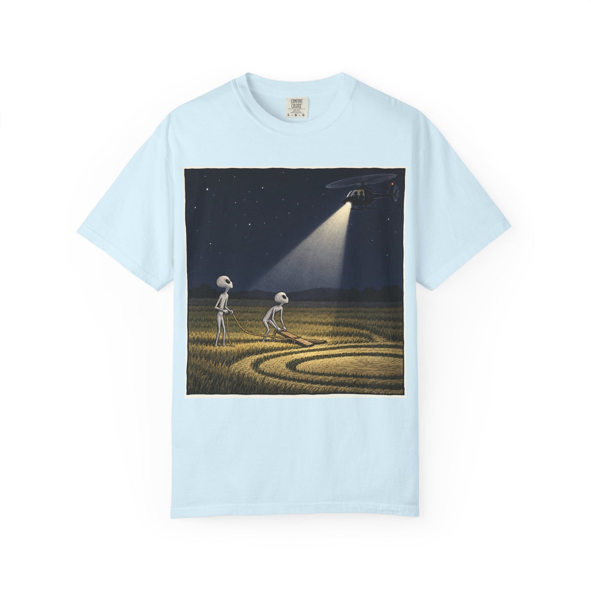 Caught Making Crop Circles – Funny Alien UFO Conspiracy T-Shirt