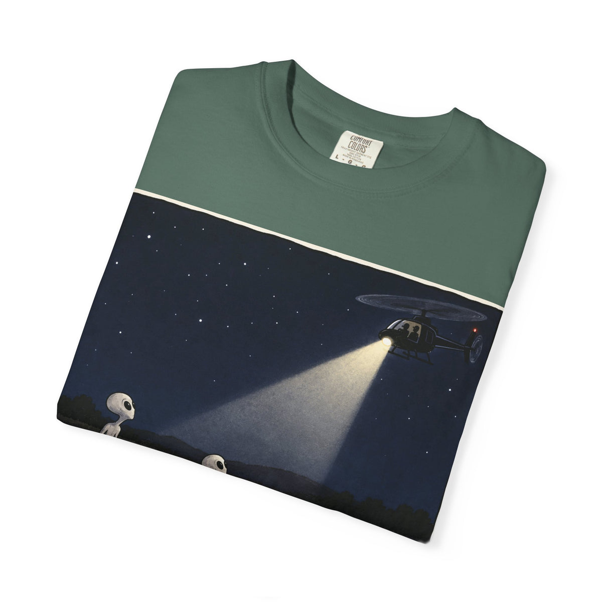 Caught Making Crop Circles – Funny Alien UFO Conspiracy T-Shirt