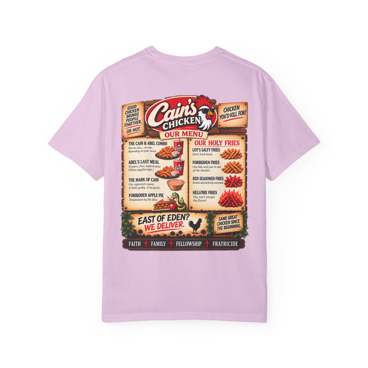 Cain's Chicken – You Won't Be Abel to Say No! Funny Biblical T-Shirt