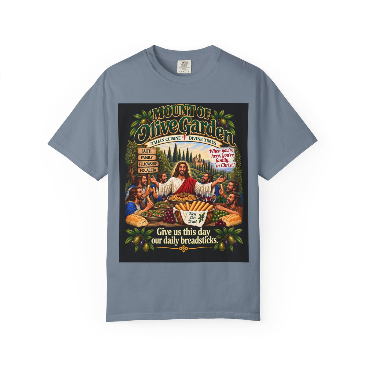 Mount of Olive Garden – Funny Italian Restaurant Parody T-Shirt