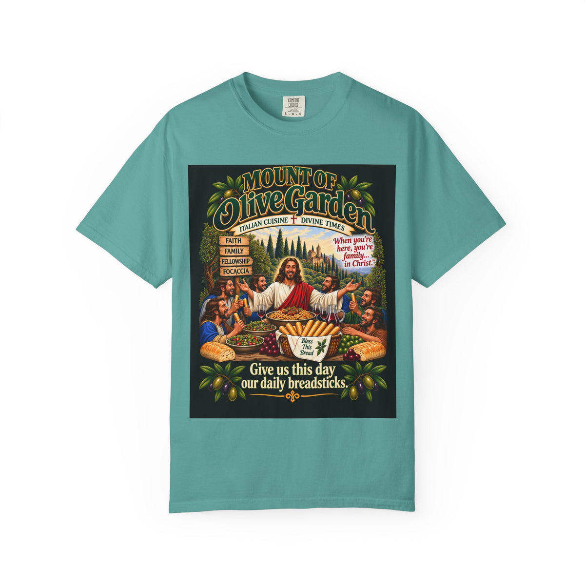 Mount of Olive Garden – Funny Italian Restaurant Parody T-Shirt