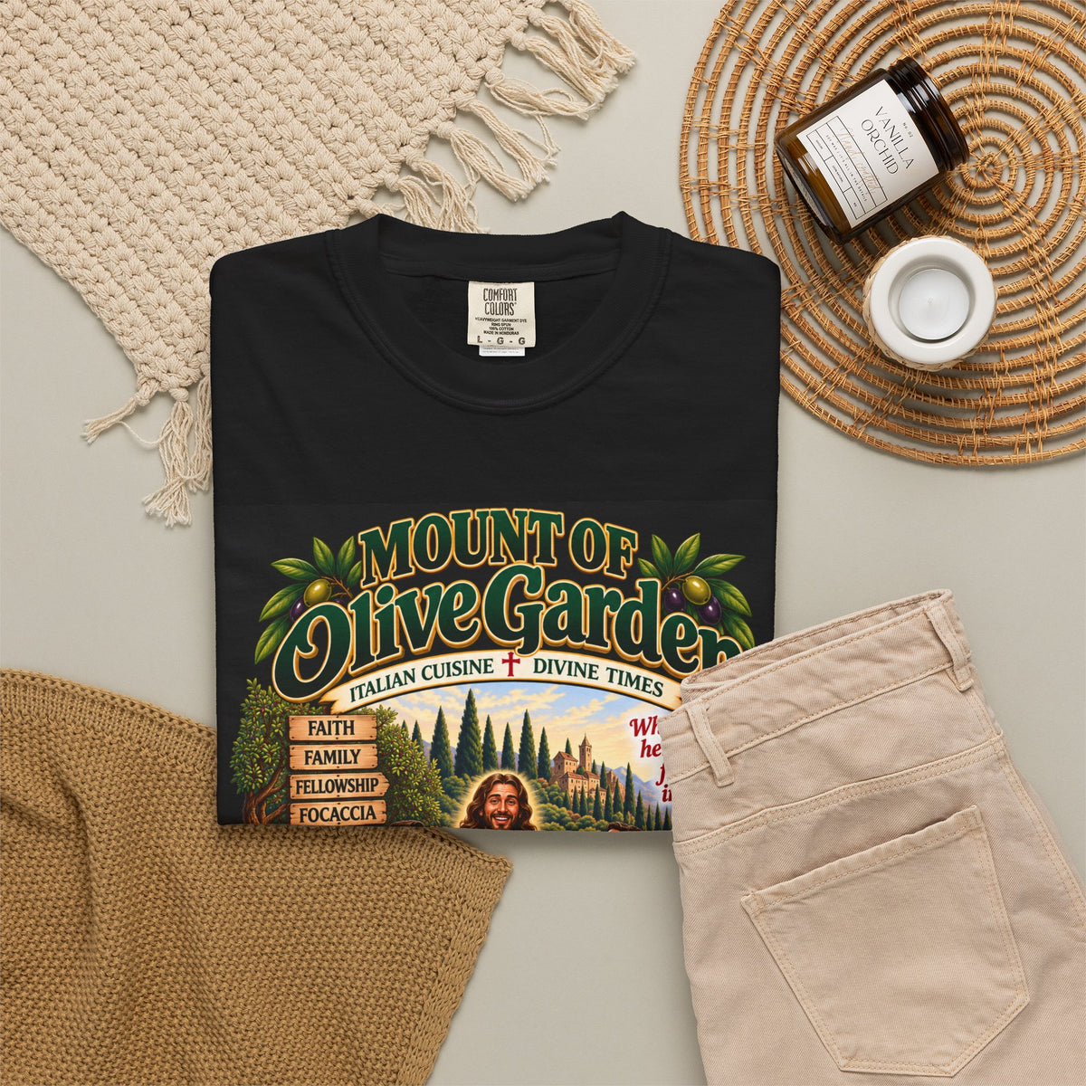 Mount of Olive Garden – Funny Italian Restaurant Parody T-Shirt