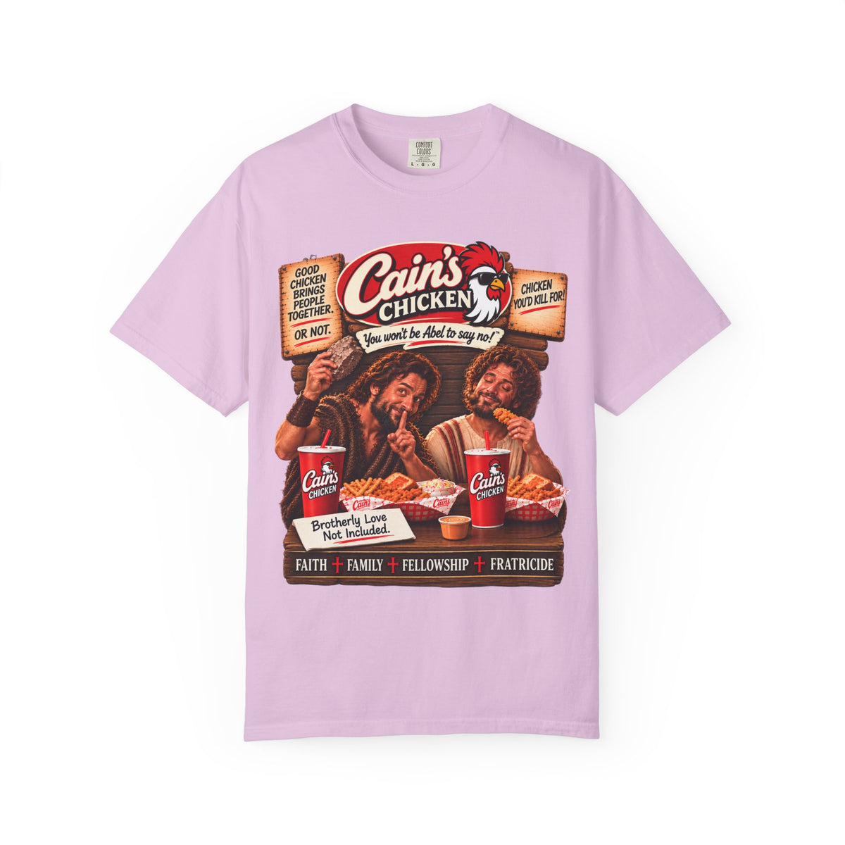 Cain's Chicken – You Won't Be Abel to Say No! Funny Biblical T-Shirt