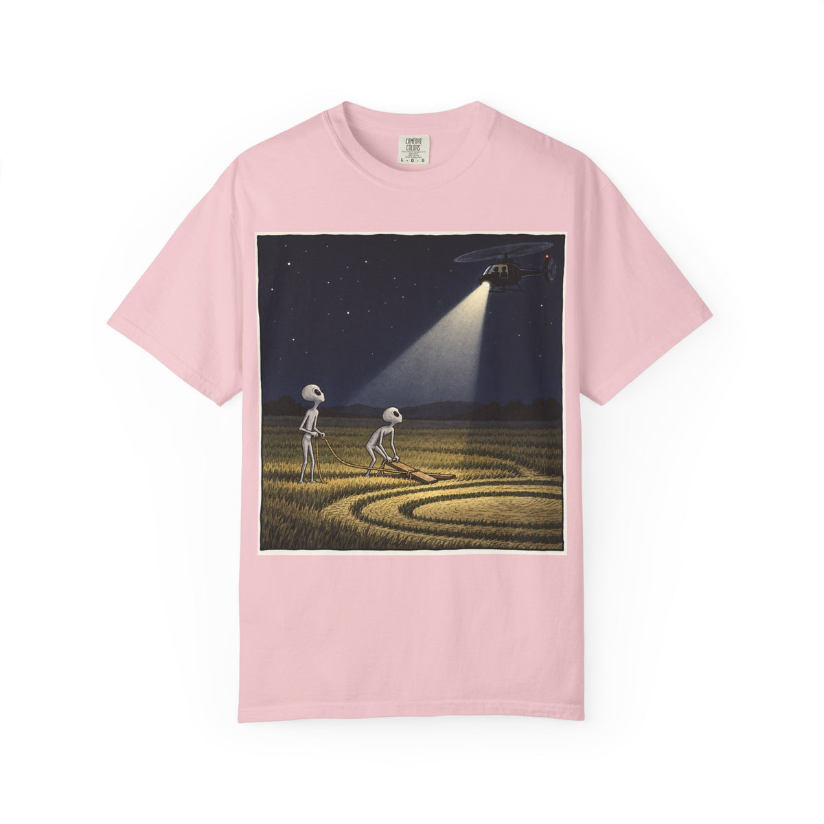 Caught Making Crop Circles – Funny Alien UFO Conspiracy T-Shirt
