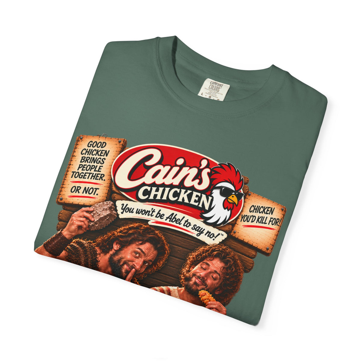 Cain's Chicken – You Won't Be Abel to Say No! Funny Biblical T-Shirt