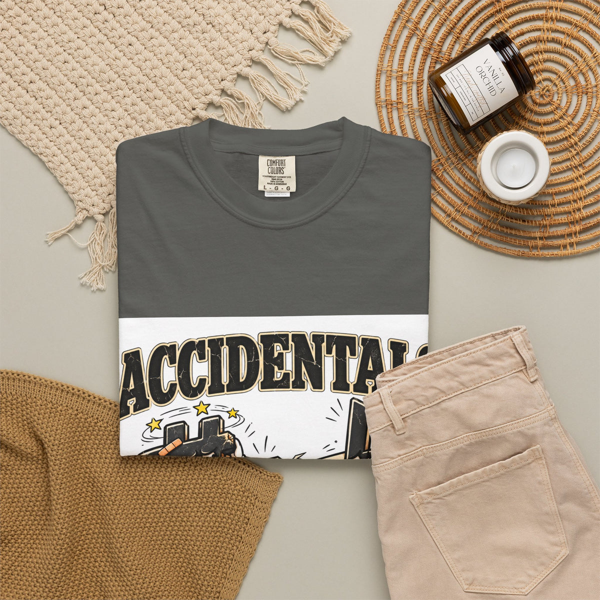 Accidentals Happen T-Shirt — Music Note Cartoon Graphic Tee