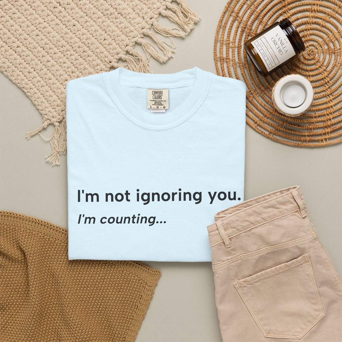 I'm Not Ignoring You, I'm Counting – Funny Musician T-Shirt