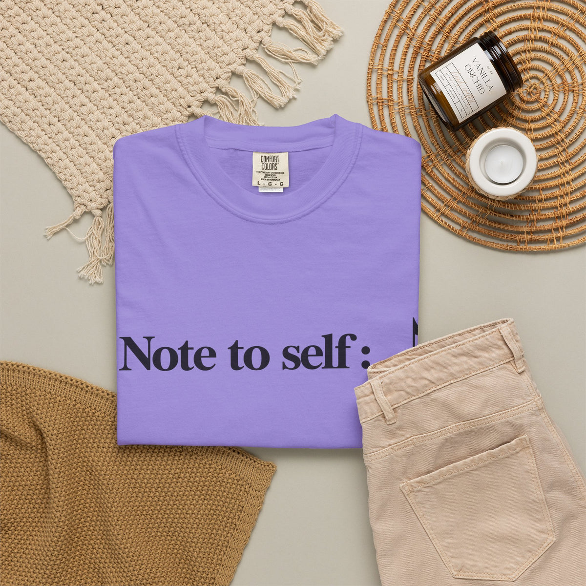 Note to Self T-Shirt — Minimalist Positive Reminder Tee