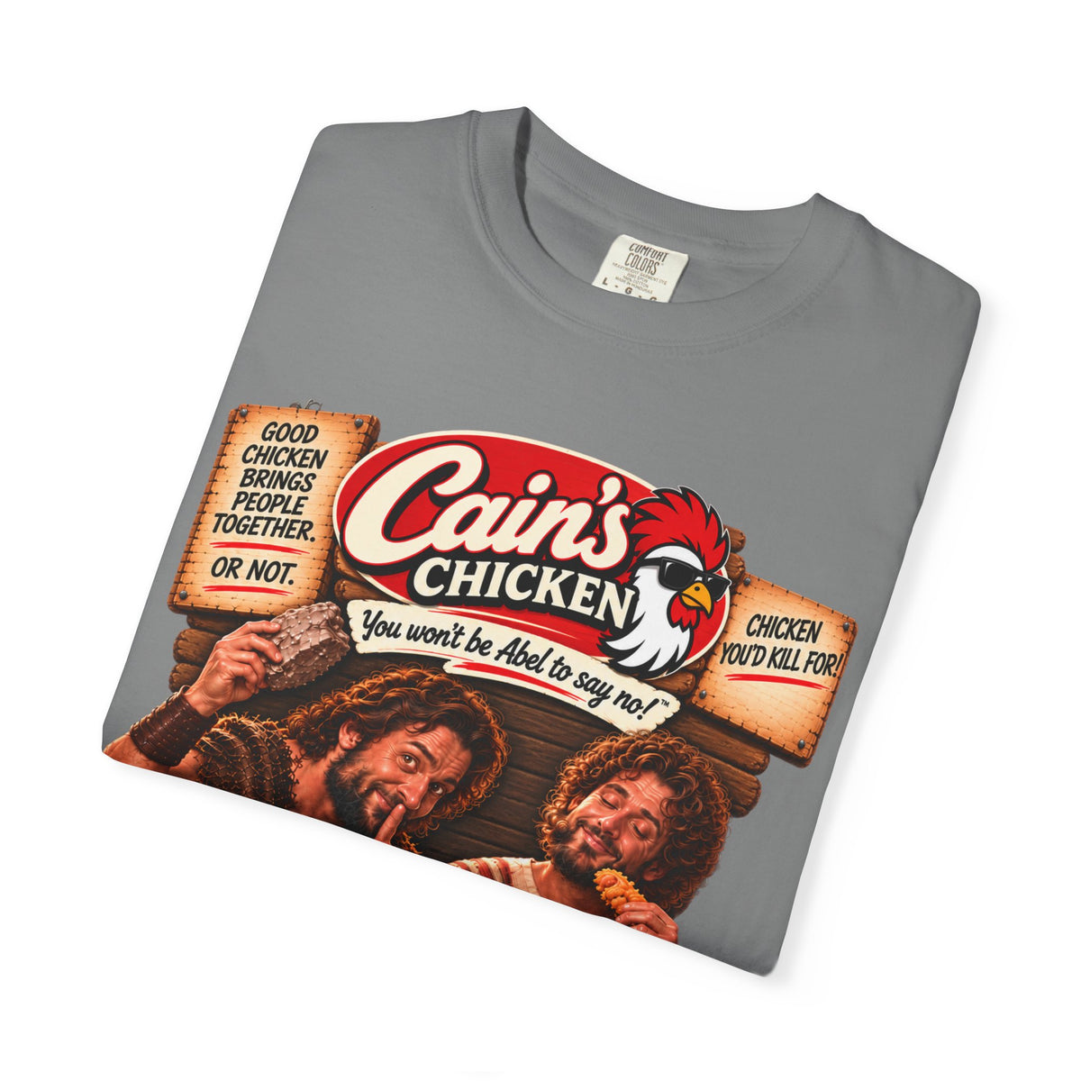Cain's Chicken – You Won't Be Abel to Say No! Funny Biblical T-Shirt