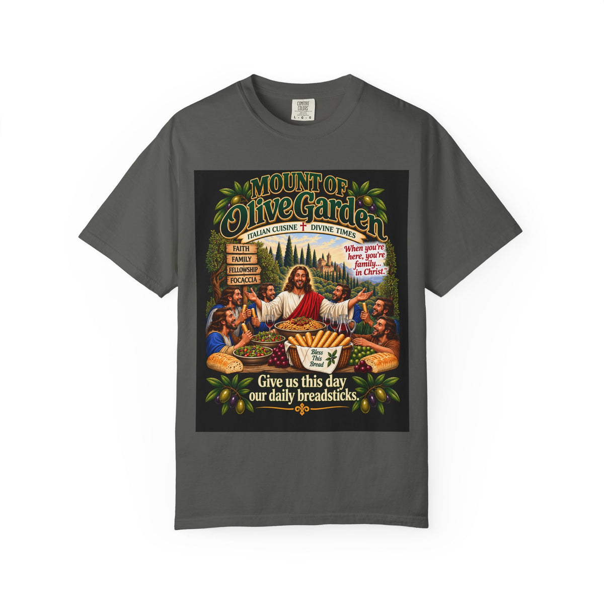 Mount of Olive Garden – Funny Italian Restaurant Parody T-Shirt