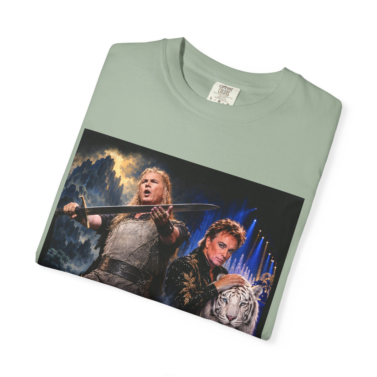 Siegfried & Roy – Funny Celebrity Mashup T-Shirt
