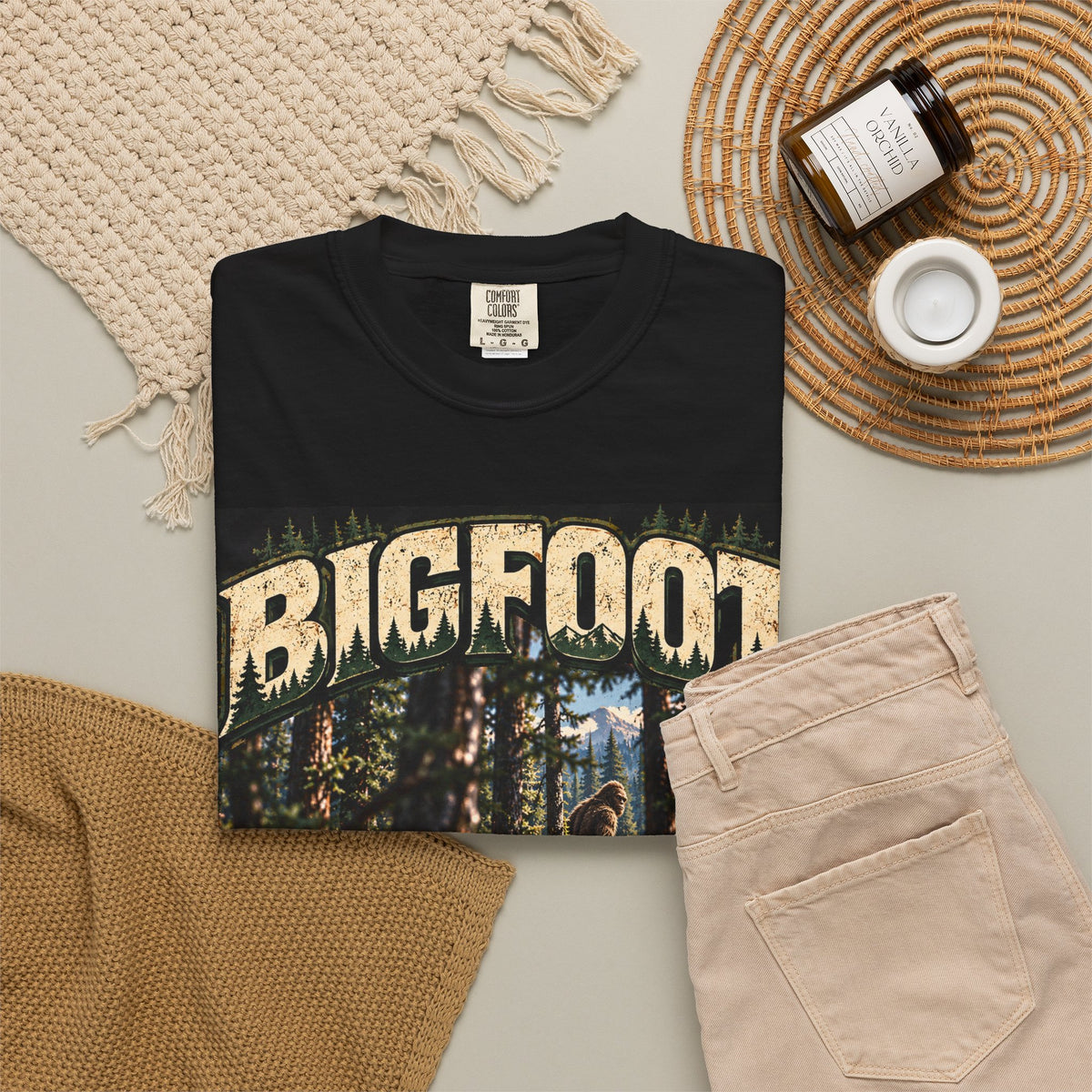 Bigfoot Woodland Graphic T-Shirt — "Terrible View. Would Not Recommend."
