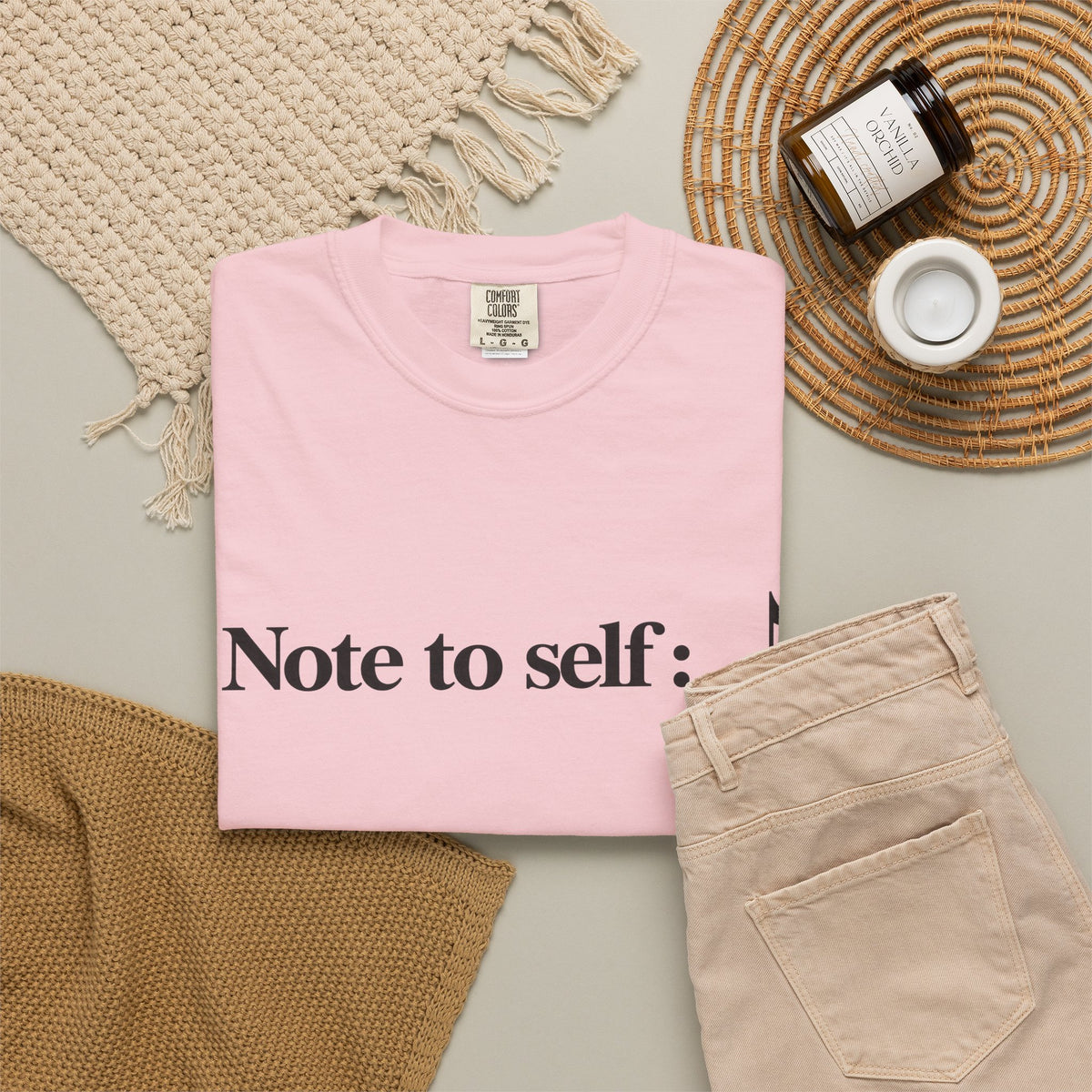Note to Self T-Shirt — Minimalist Positive Reminder Tee