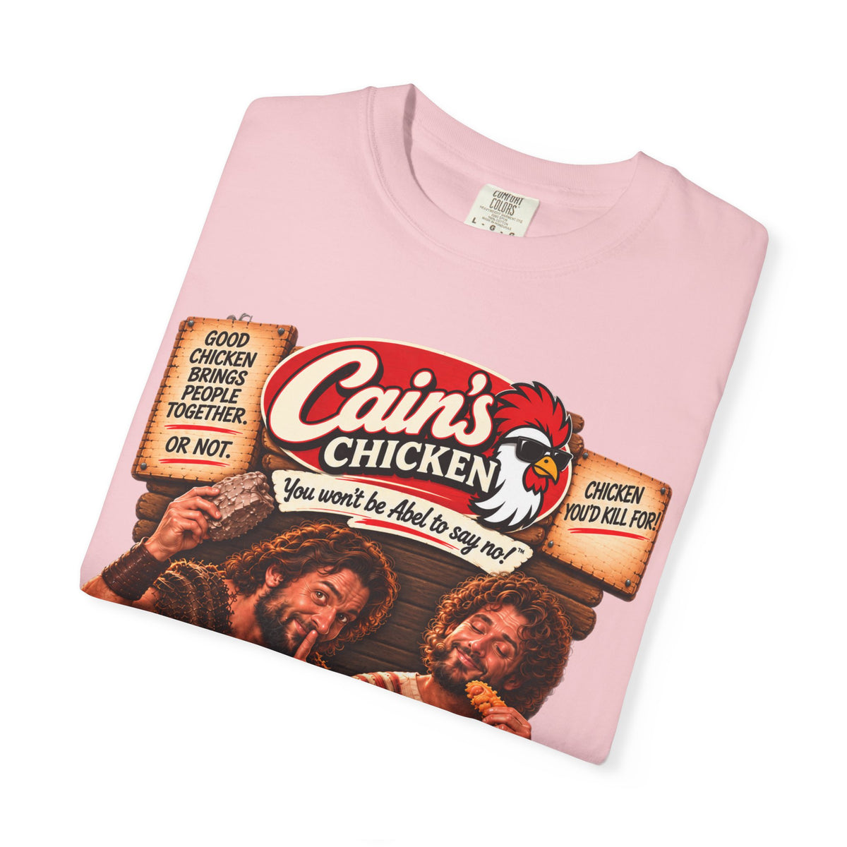 Cain's Chicken – You Won't Be Abel to Say No! Funny Biblical T-Shirt