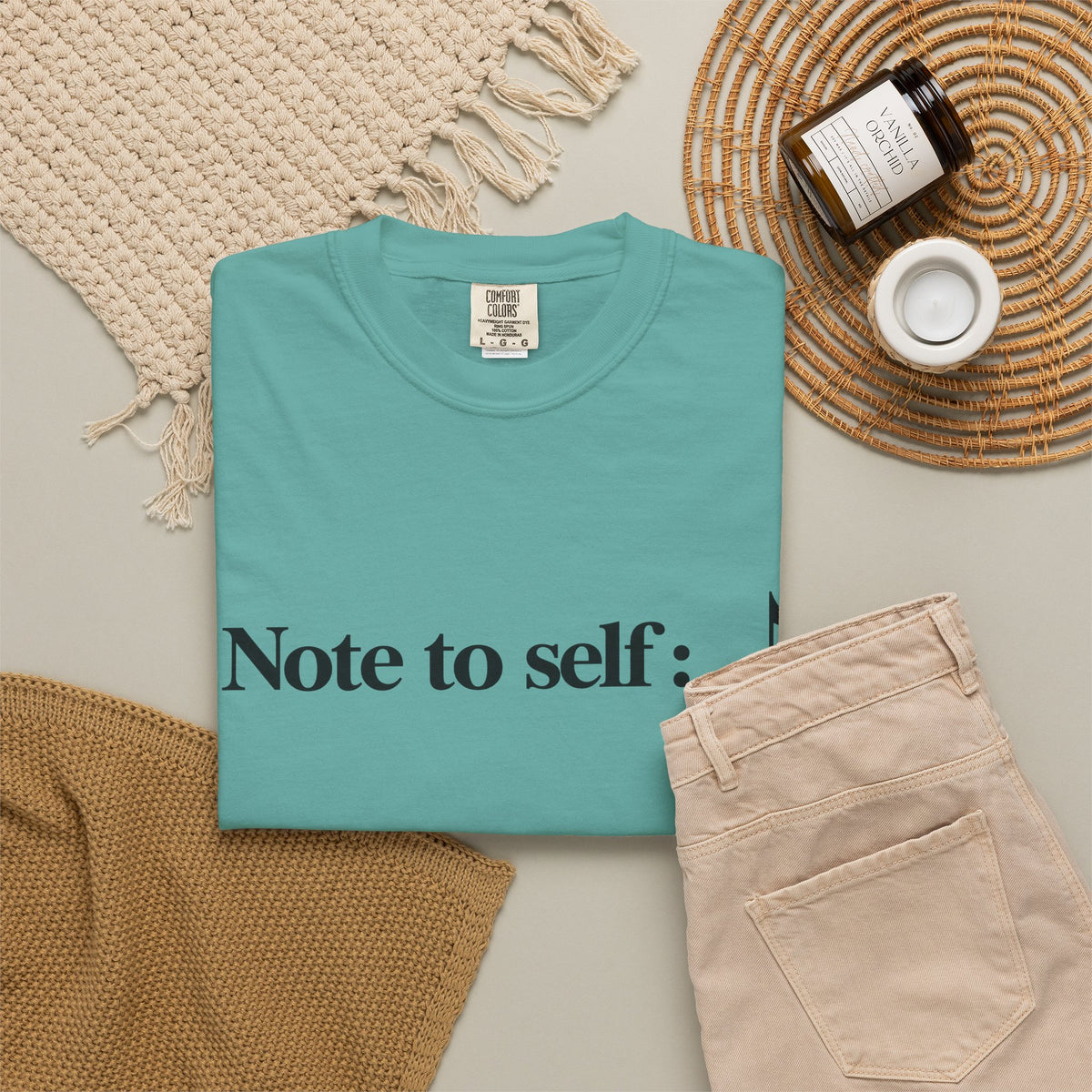 Note to Self T-Shirt — Minimalist Positive Reminder Tee