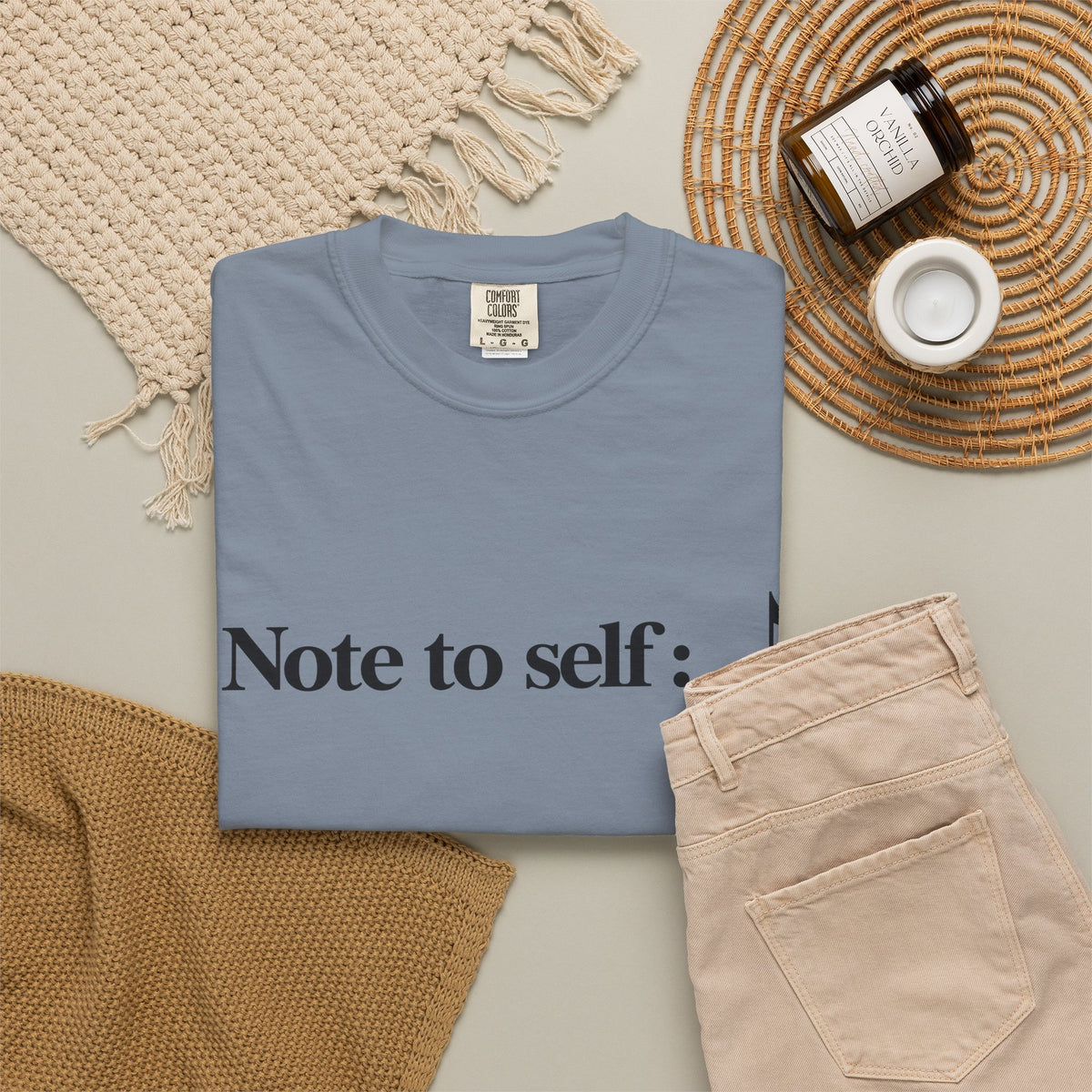 Note to Self T-Shirt — Minimalist Positive Reminder Tee