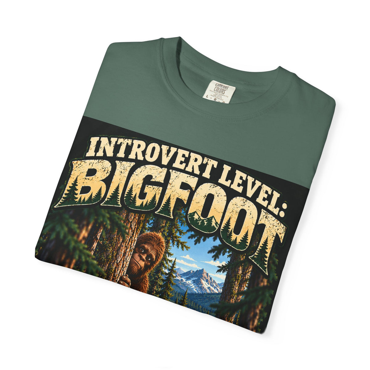 Introvert Level: Bigfoot – Funny Introvert Sasquatch T-Shirt
