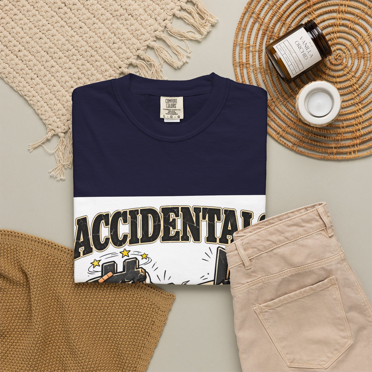 Accidentals Happen T-Shirt — Music Note Cartoon Graphic Tee