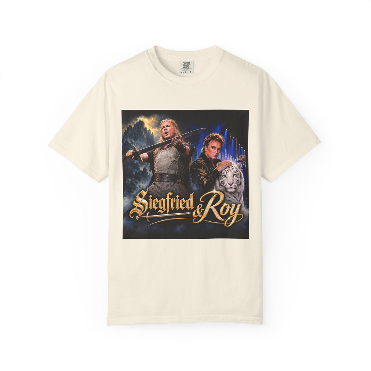 Siegfried & Roy – Funny Celebrity Mashup T-Shirt