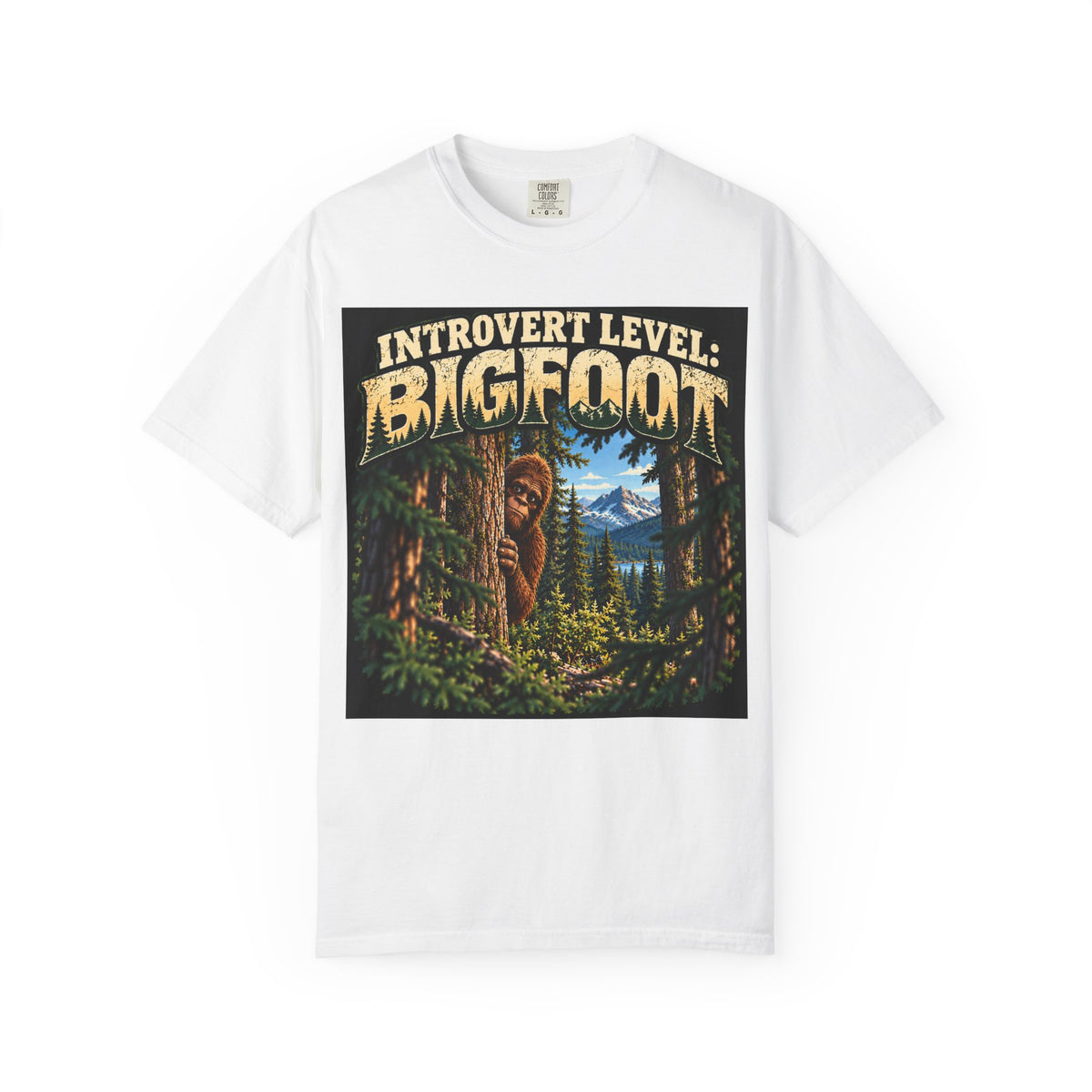 Introvert Level: Bigfoot – Funny Introvert Sasquatch T-Shirt