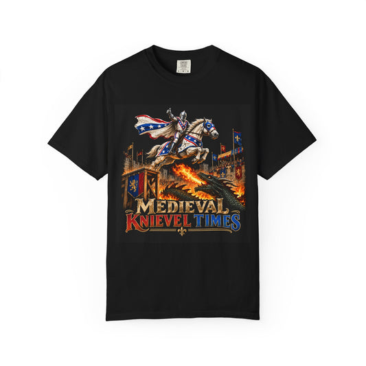 Medieval Knievel Times – Funny Medieval Daredevil T-Shirt