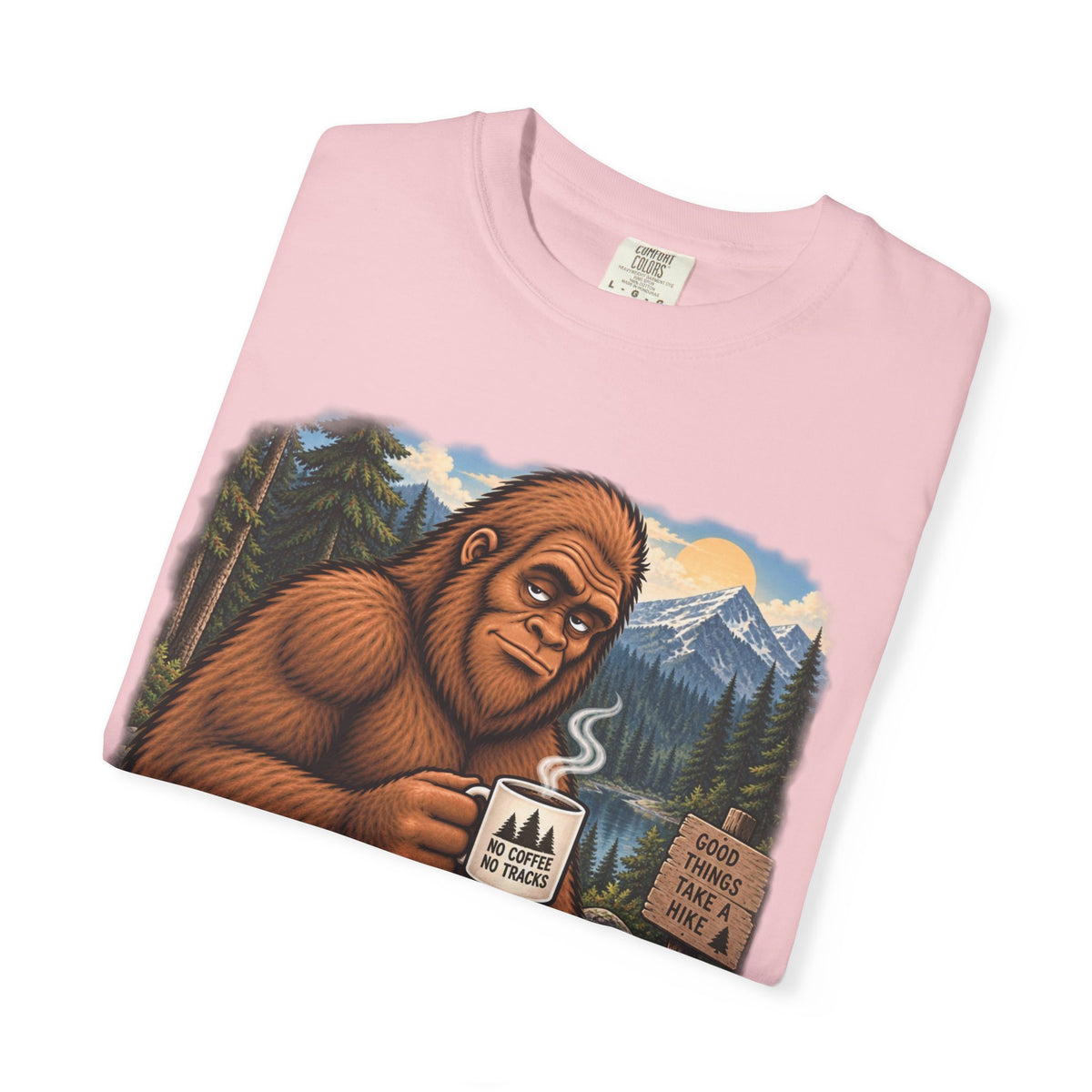 Without Coffee I'm a Little Hard to Find – Funny Bigfoot T-Shirt