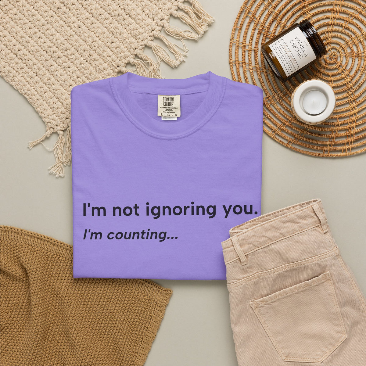 I'm Not Ignoring You, I'm Counting – Funny Musician T-Shirt