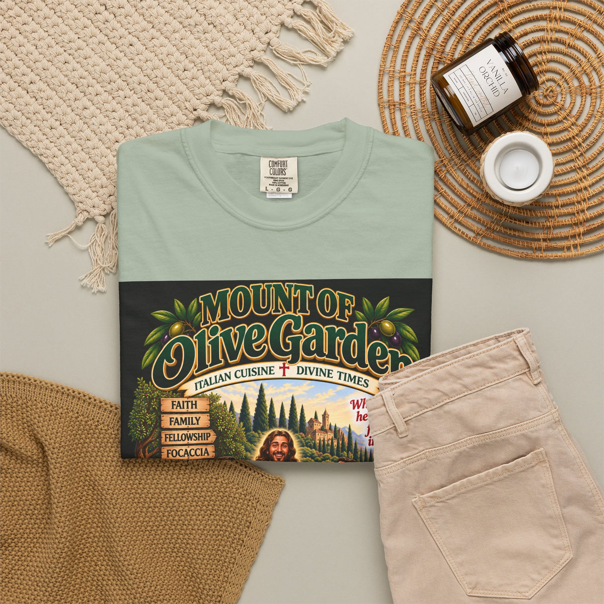 Mount of Olive Garden – Funny Italian Restaurant Parody T-Shirt