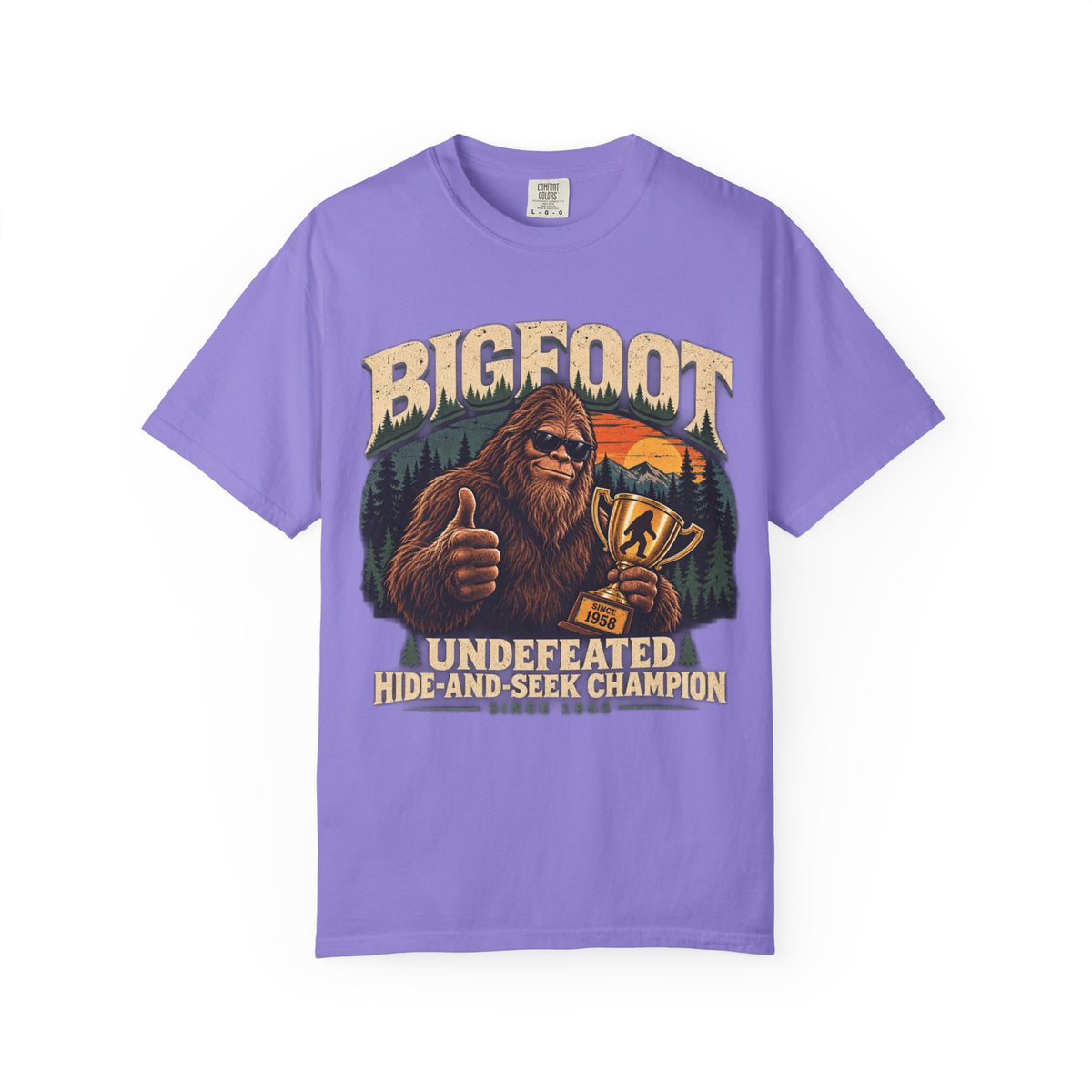 Bigfoot: Undefeated Hide-and-Seek Champion – Funny Sasquatch T-Shirt