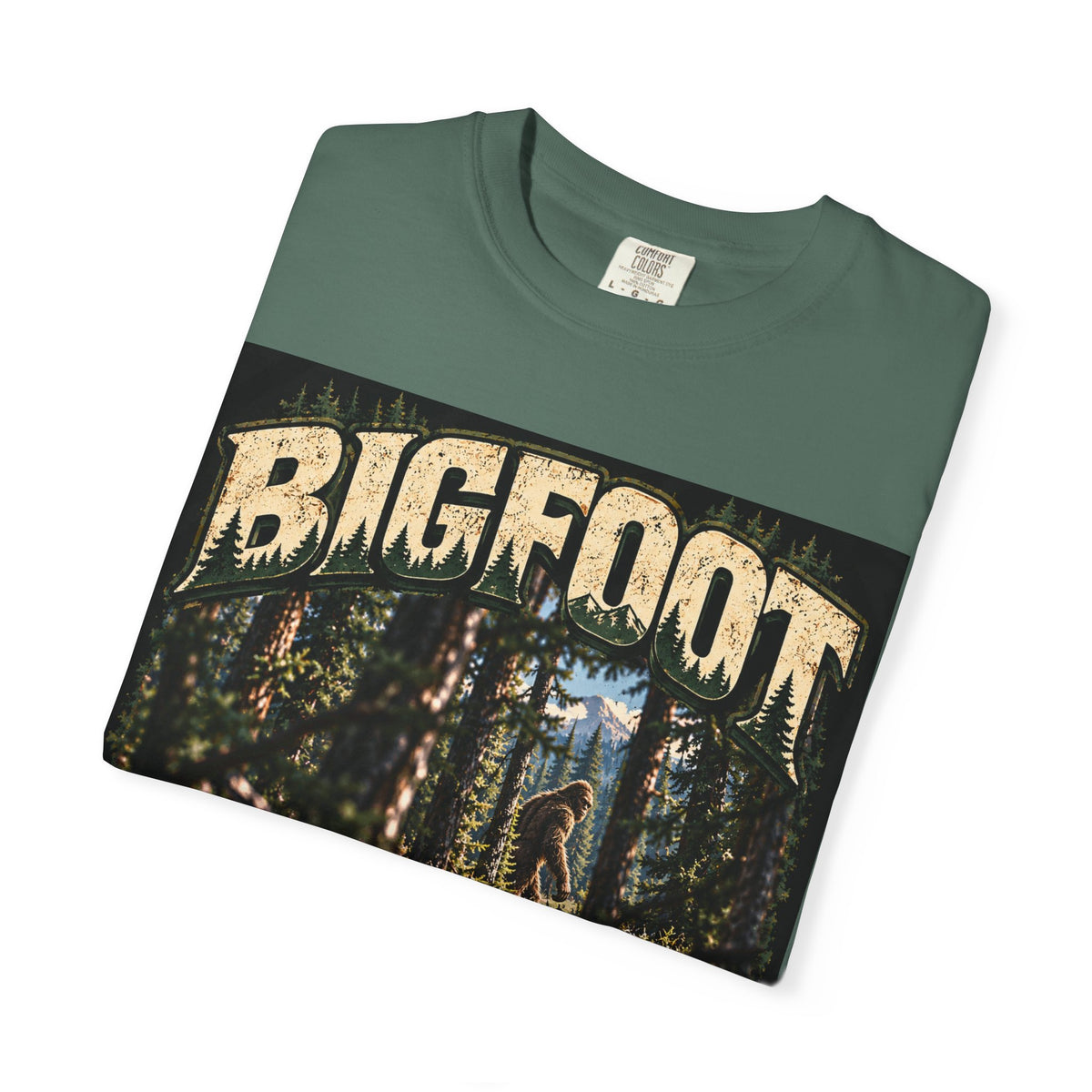 Bigfoot Woodland Graphic T-Shirt — "Terrible View. Would Not Recommend."