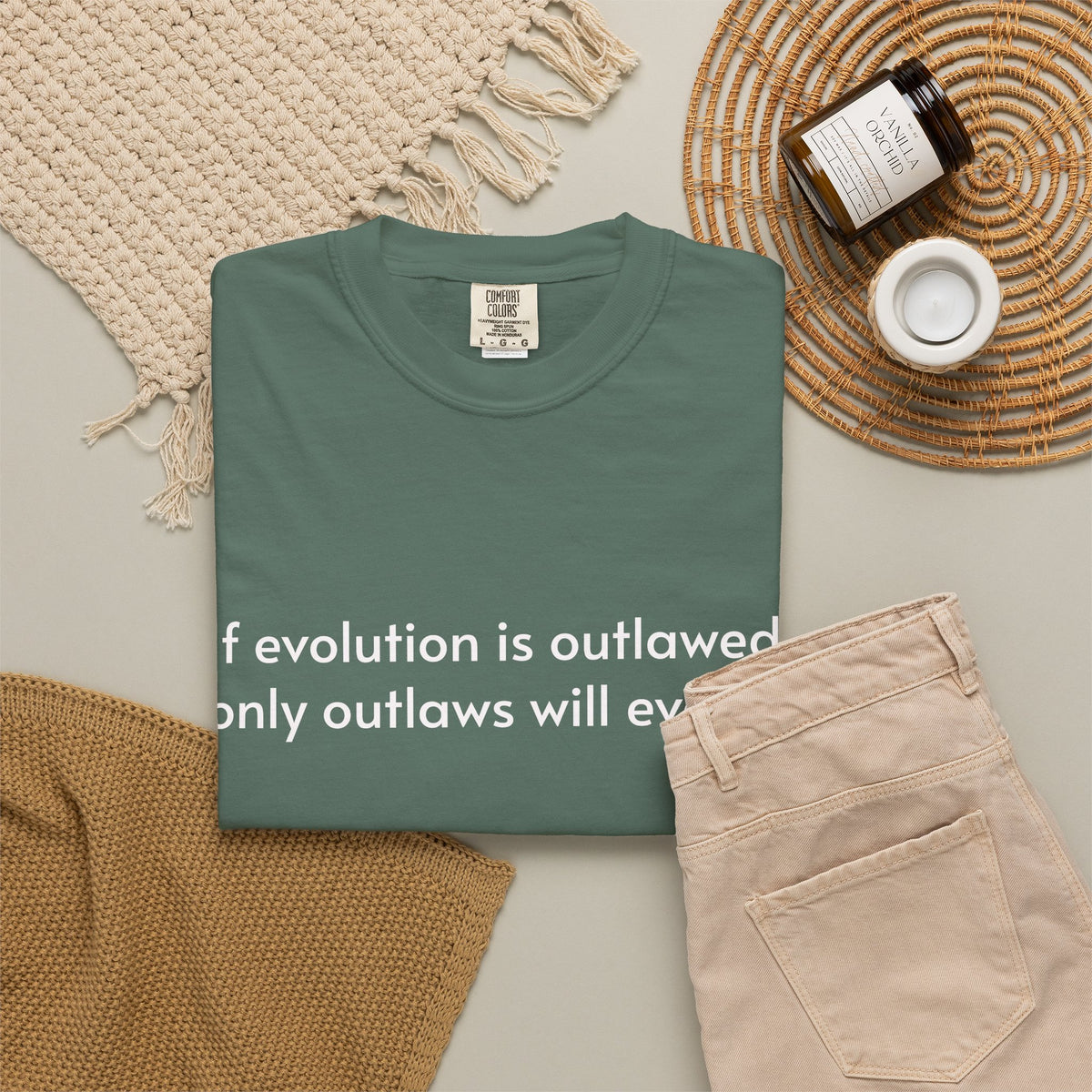 If Evolution Is Outlawed – Funny Evolution T-Shirt