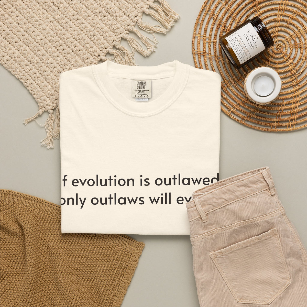 If Evolution Is Outlawed – Funny Evolution T-Shirt