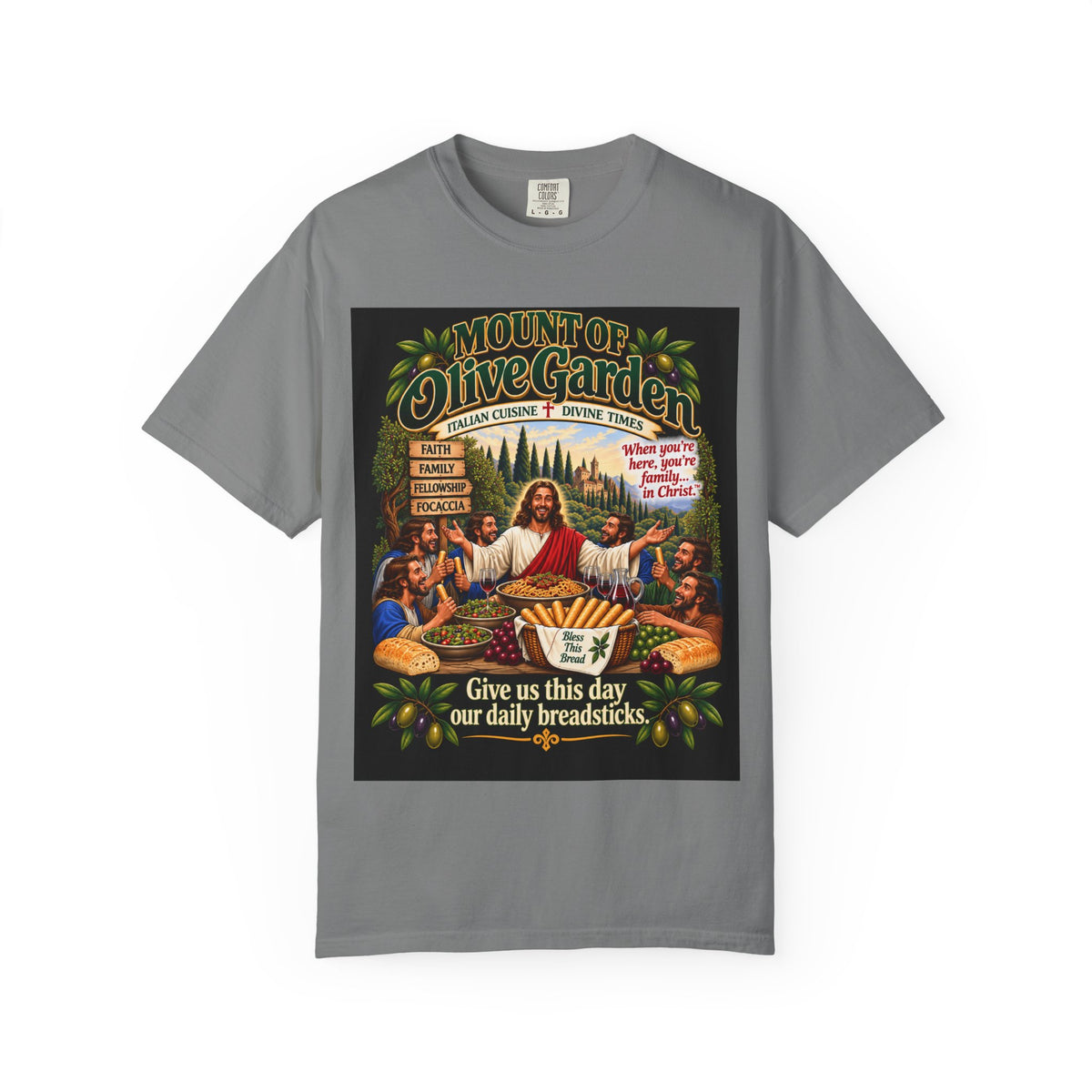 Mount of Olive Garden – Funny Italian Restaurant Parody T-Shirt